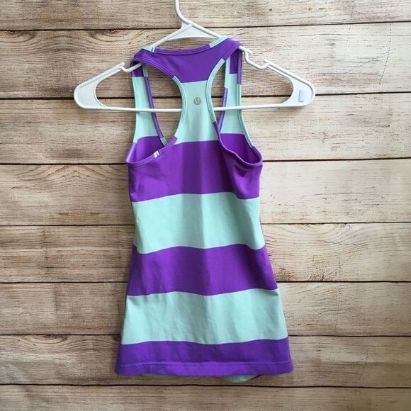 LULULEMON TANK TOP IN GREEN AND LILAC - Picture 4 of 4